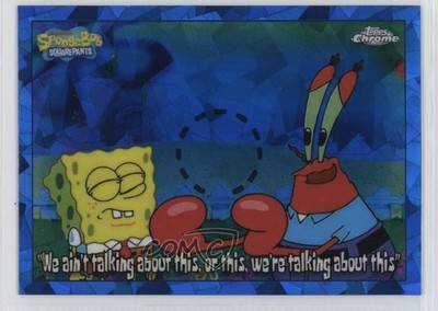 2025 Topps Chrome Sapphire Edition Spongebob Squarepants 25th Anniversary 1pc3