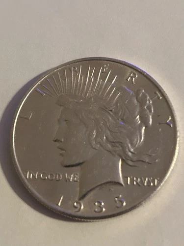 1935-S PEACE SILVER DOLLAR (AU/BU)
