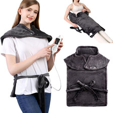 Heating Pad for Neck and Shoulders and Back,24"x37" Weighted Heating Pad for Bac