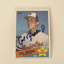 Cal Ripken Jr. - 1985 Topps #704 All Star Autographed 