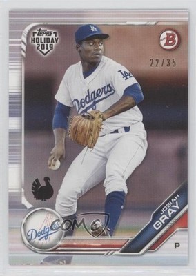 2019 Topps Holiday Bowman Turkey Prospects 22/35 Josiah Gray #TH-JG 1b3