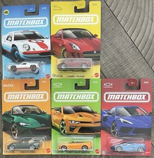 Matchbox 2025 Sports Cars Series Set Of 5 Lotus, Jaguar, Mazda, Camaro, Corvette