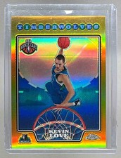 Kevin Love 2008 Topps Chrome #185 Refractor Gold Rookie RC /50