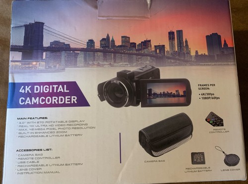 Vivitar - 4K Digital camcorder - Black - Picture 3 of 5