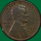 1909-VDB Lincoln Wheat Cent Fine F Coin #37506