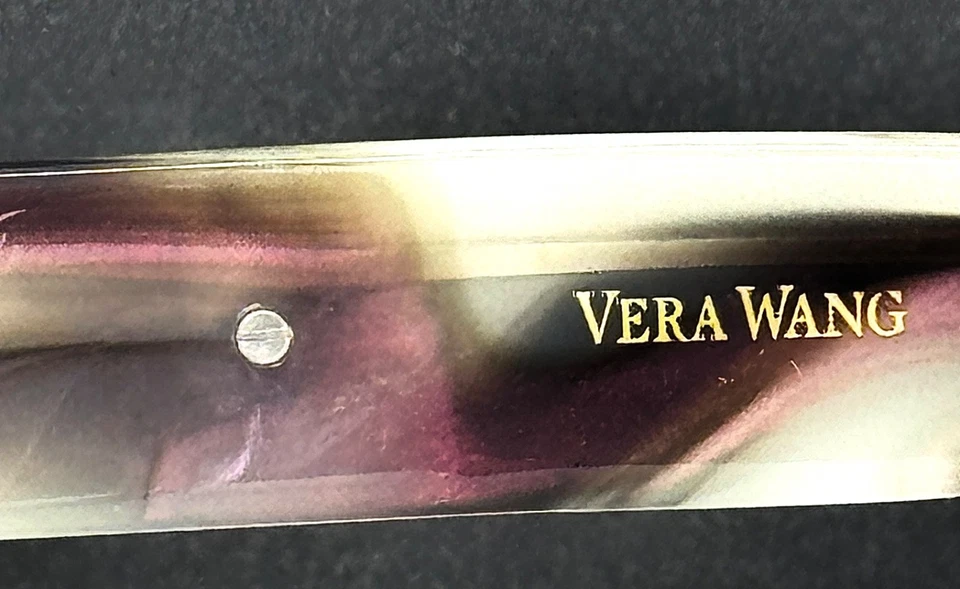 VERA WANG ISMENE AY Mujer Púrpura Gris Ovalado Borde Completo Anteojos SOLO MARCOS Foto 4 de 4