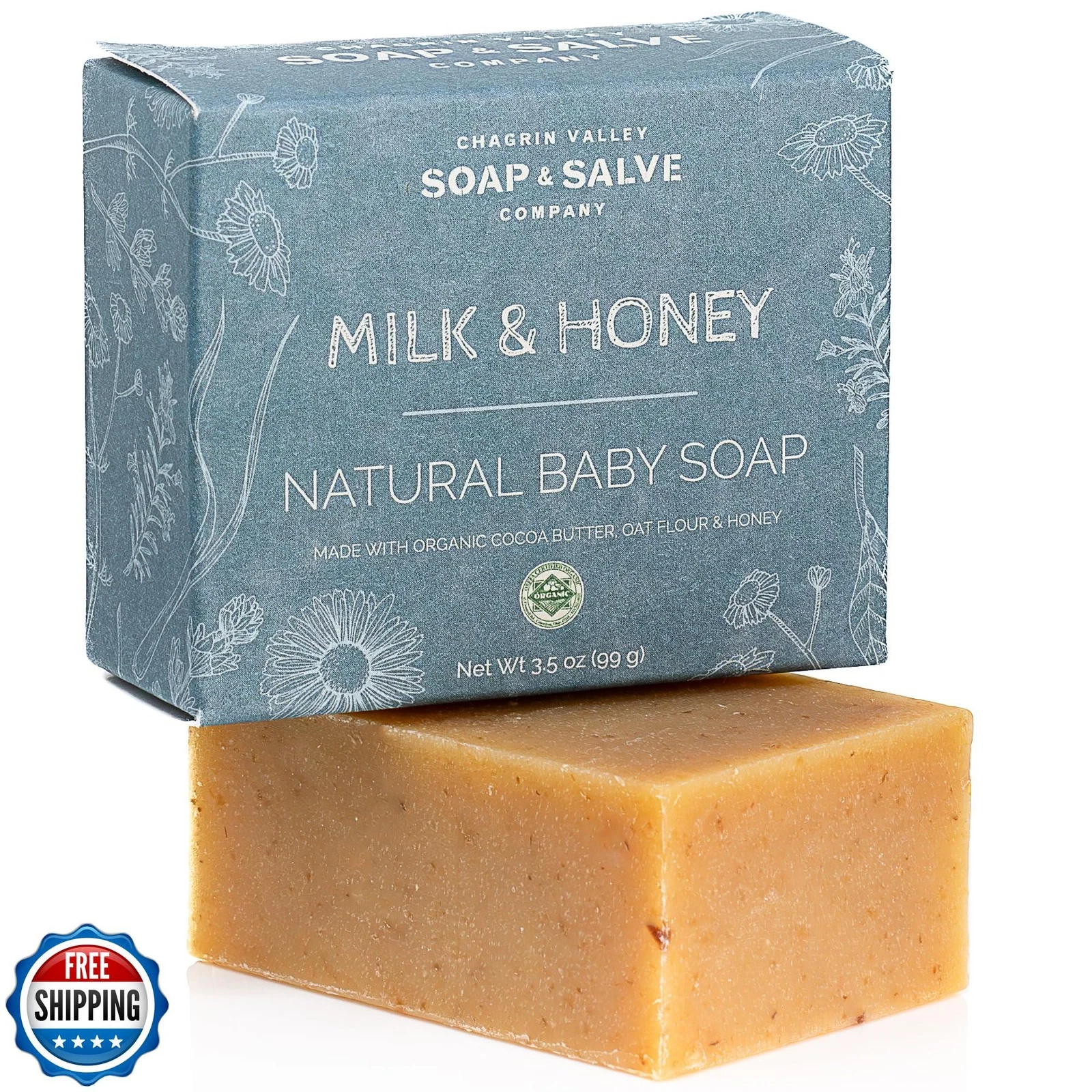 Chagrin Valley Soap and Salve Baby Shampoo Baby Soap Bar from Oat, Honey and
Opens in a new window o