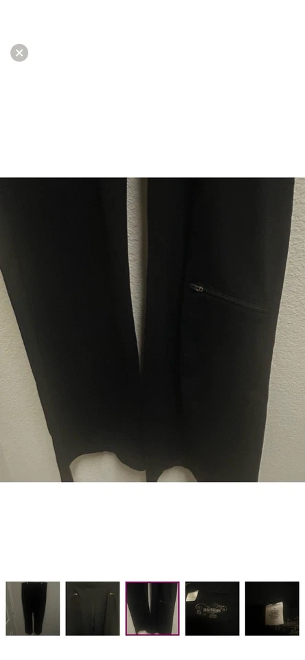 Magellan's Women Black Casual Pants With Zipper Pockets Size Medium - Image 4 of 4