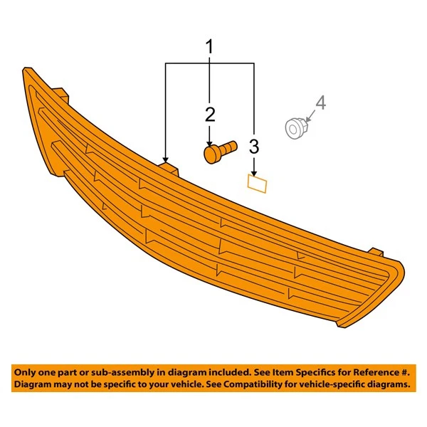 适用于 02 03 04 ES300 & ES330 前烤架格栅组件黑色带镀铬成型 — 第 4/4 张图片
