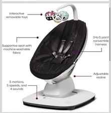 4moms mamaRoo Multi-Motion Baby Swing 5 Unique Motions Black