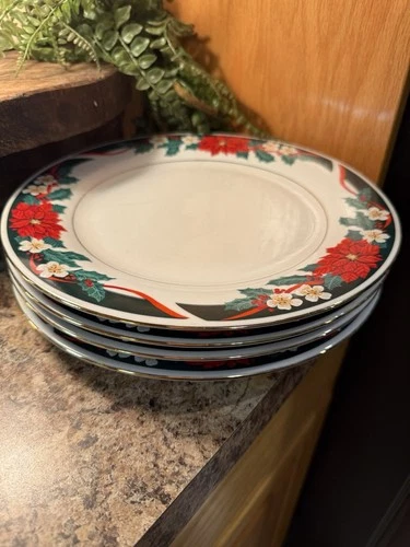 4-Tienshan Deck the Halls Fine China Christmas Din