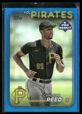 Carlson Reed 2024 Topps Pro Debut #PD-193 Blue Foil FCL #/150 Pirates
