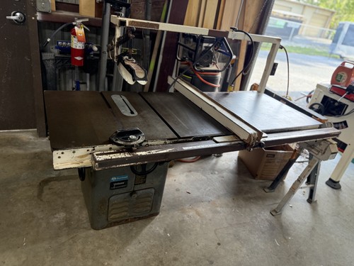 10" Rockwell-Delta Unisaw cabinet table saw- single phase