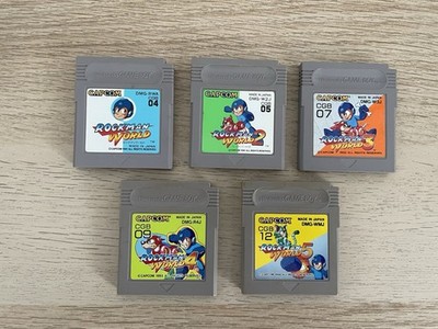 Mega Man 1-5 Nintendo Game Boy JPN Modul Rockman World