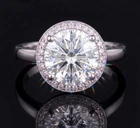 RARE 6.00 Ct Certified Round Shape White Natural Diamond Ring White Gold Finish