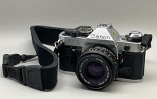 Canon AE-1 35mm SLR Film Camera W/ 50mm FD Film