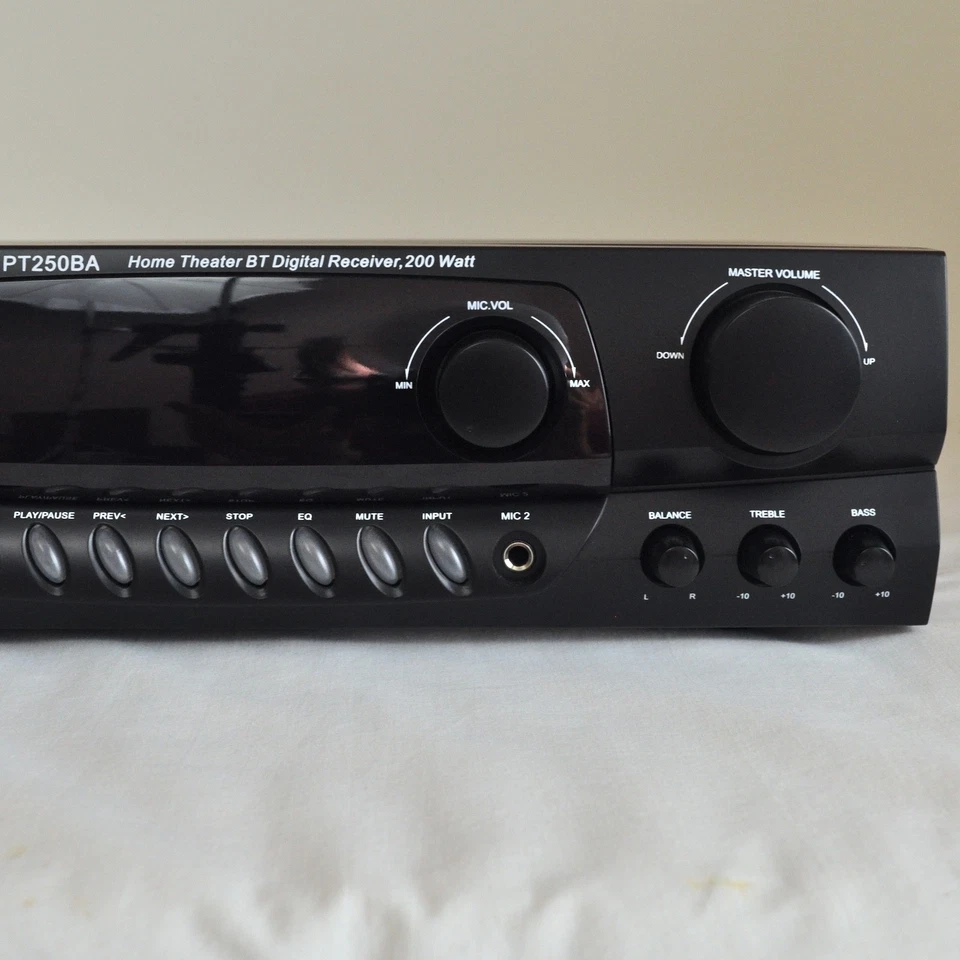 Receptor estéreo Pyle PT250BA - Bluetooth - Sintonizador FM - USB - Entradas RCA/MIC Foto 4 de 4