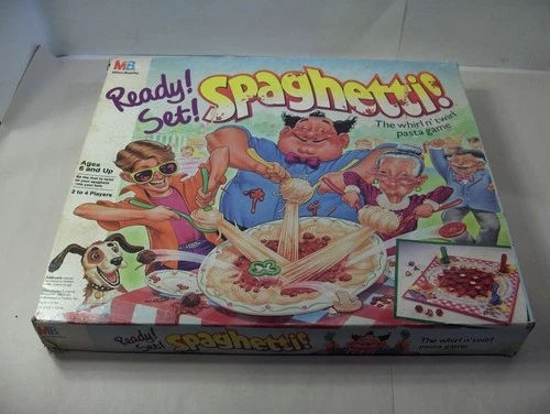 Vintage 1989 Ready Set Spaghetti Board Game Milton Bradley 100% Complete