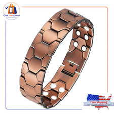 GMOX Mens Copper Bracelet,3X Strength 99.99% ...