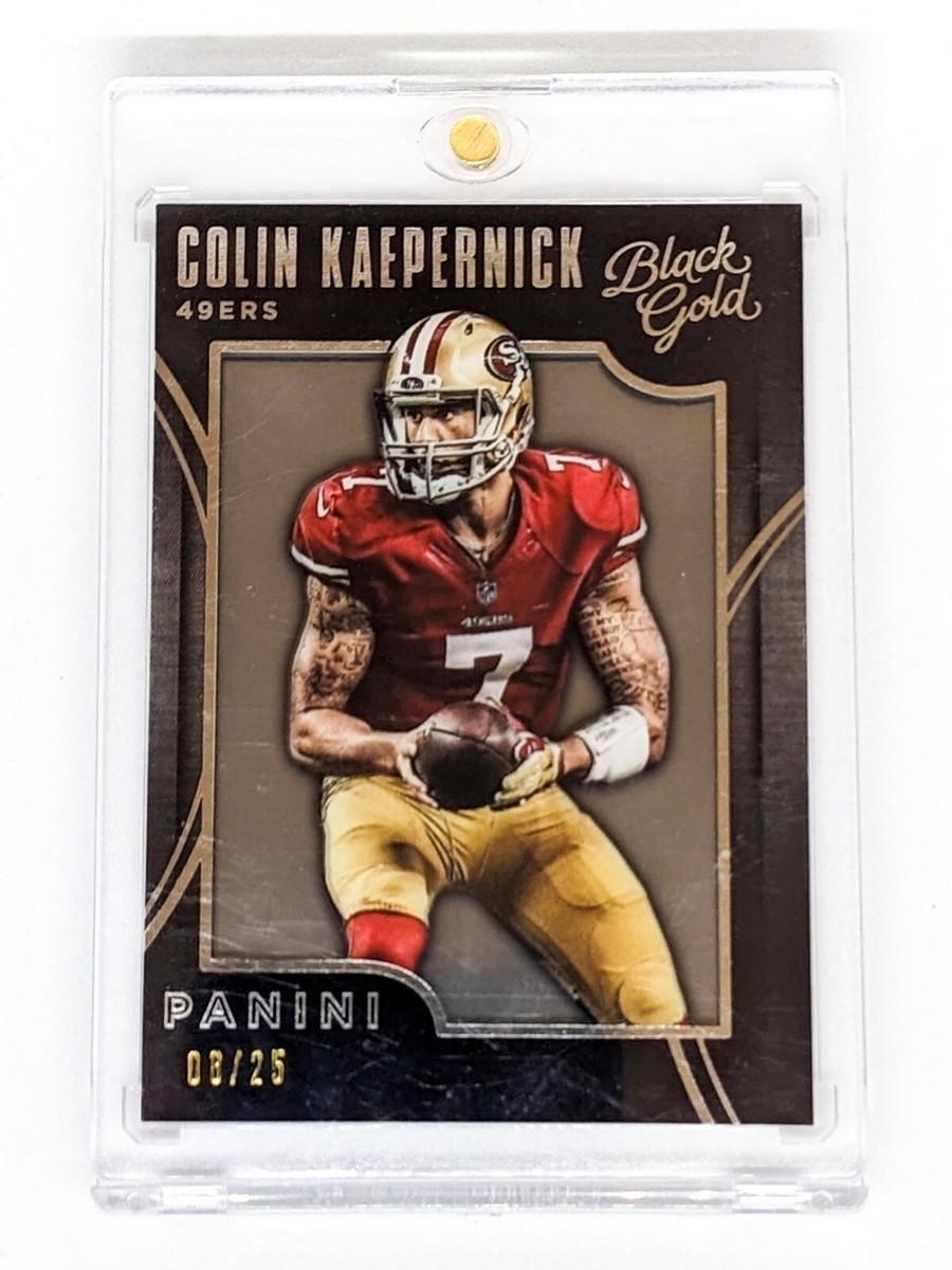 black and gold kaepernick jersey