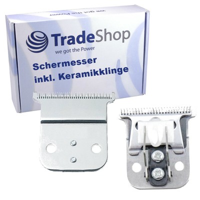 2in1 Set Schermesser (Silber) + Keramikklinge für Andis Slimline Pro D8
