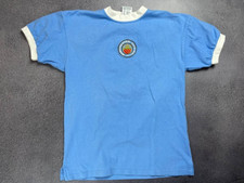 Manchester City Home 1973/1974 Score Draw Football Shirt Soccer Jersey #8 Size S