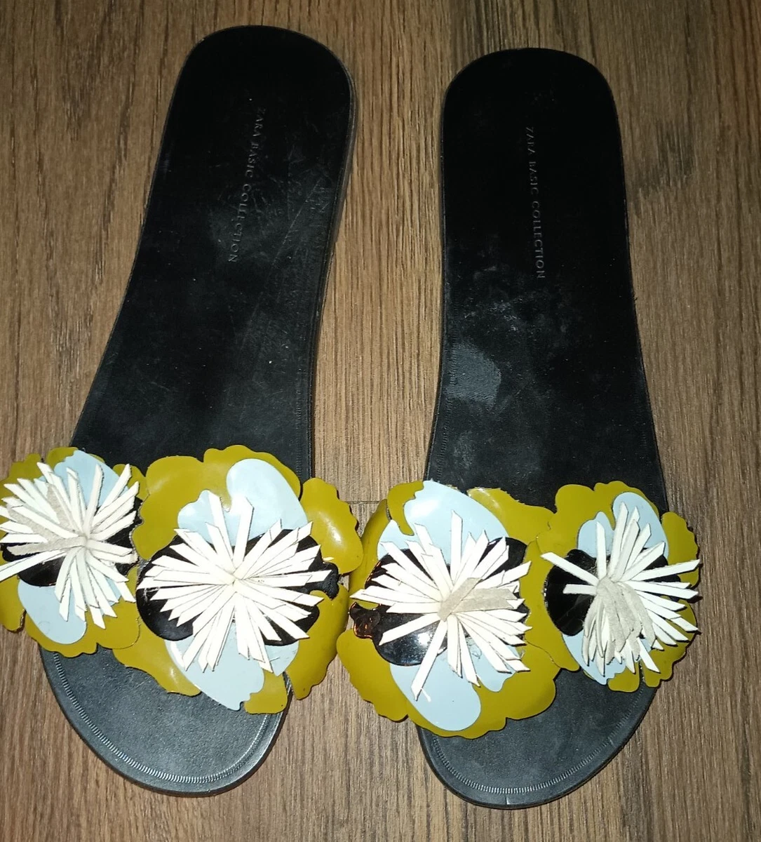 Zara basic slippers hot sale