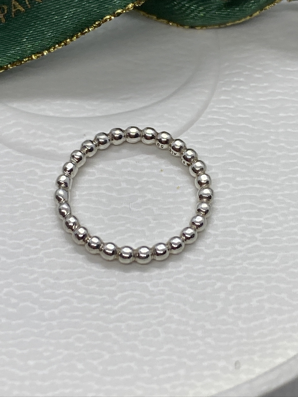 Pandora Small Bubble Stack Ring Size 50 Genuine 1… - image 3