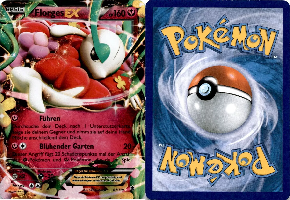 2014 Pokemon, Phantom Forces, #67119 Florges EX, Holo Ultra Rare | eBay
