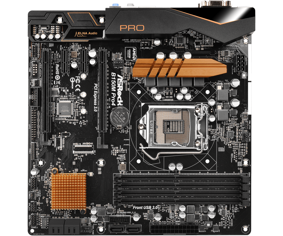 For ASROCK B150M PRO4 Motherboard B150 LGA1151 DDR4 64G DVI+HDMI M