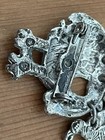 Noahs Ark Brooch Pin Dangle Charms Small Dainty Religious Silver Tone Vintage — photo 8