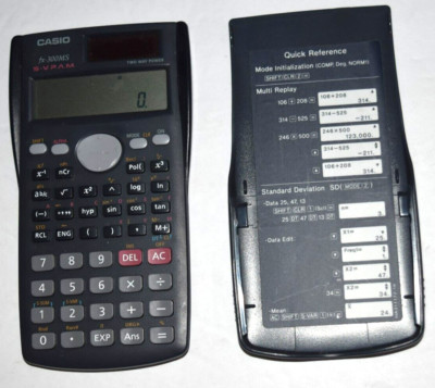 CASIO fx-300MS (S-V.R.A.M.) Scientific/Trig Calculator w Instructions Cover, New