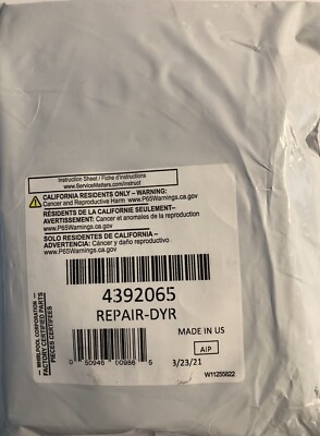 4392065 Whirlpool Dryer  Maintenance Repair Kit OEM Factory Certified