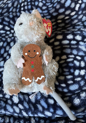 Ty Beanie Baby - STIRRING the Mouse (Gingerbread 12-26-2006-2007