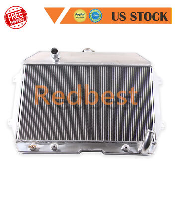 CU110 3 ROW ALUMINUM RADIATOR+SHROUD+FAN FITS 1970-75 NISSAN