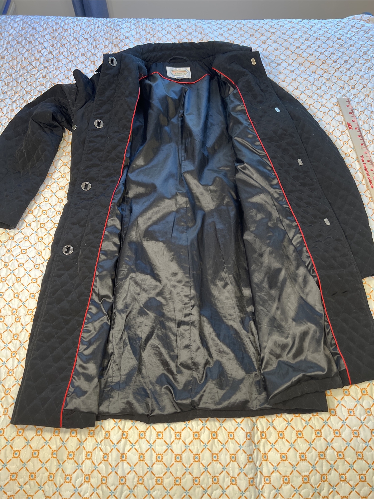 talbots stretch Black button up jacket medium wom… - image 9