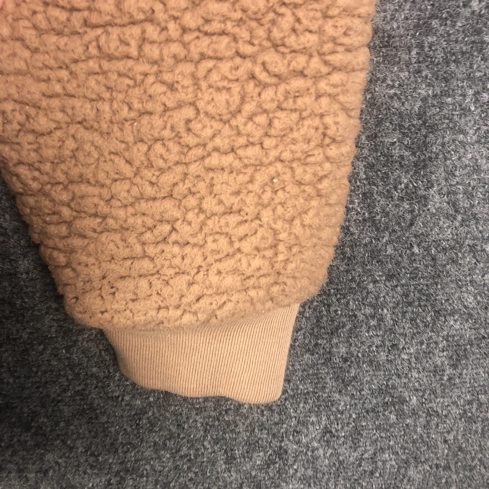 UNDERCOVER Felpa peluche VS ROSA mezza zip teddy donna taglia extra small marrone felpa con cappuccio XS