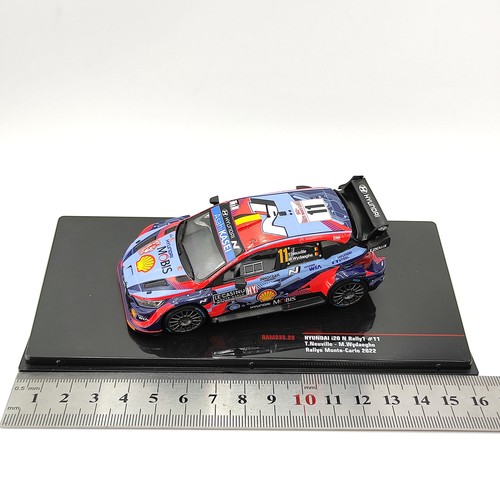 Diecast IXO 1/43 Scale Hyundai I20 N Rally1#11 Monte Carlo Rally Alloy Car Model - Picture 16 of 18