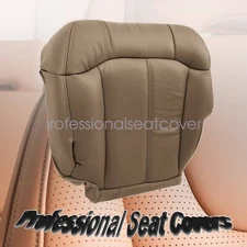 For 1999-2002 Chevy Silverado Driver Bottom Replacement Leather Seat Cover Tan