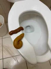 Lot 2 FOAM & SQUISHY Fake Poop Gag Gift Toy Prank Joke Poo Turd Xmas Stocking