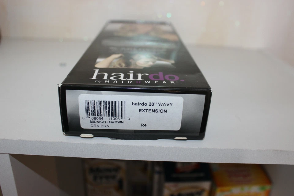 Волнистое расширение для волос 23 дюйма свободно спиральные слои цвет #4 полночный коричневый - Изображение 3 из 4