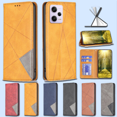 For Xiaomi 12T Pro Redmi A1+ Note 11 Leather Wallet Business Luxury Case Cover