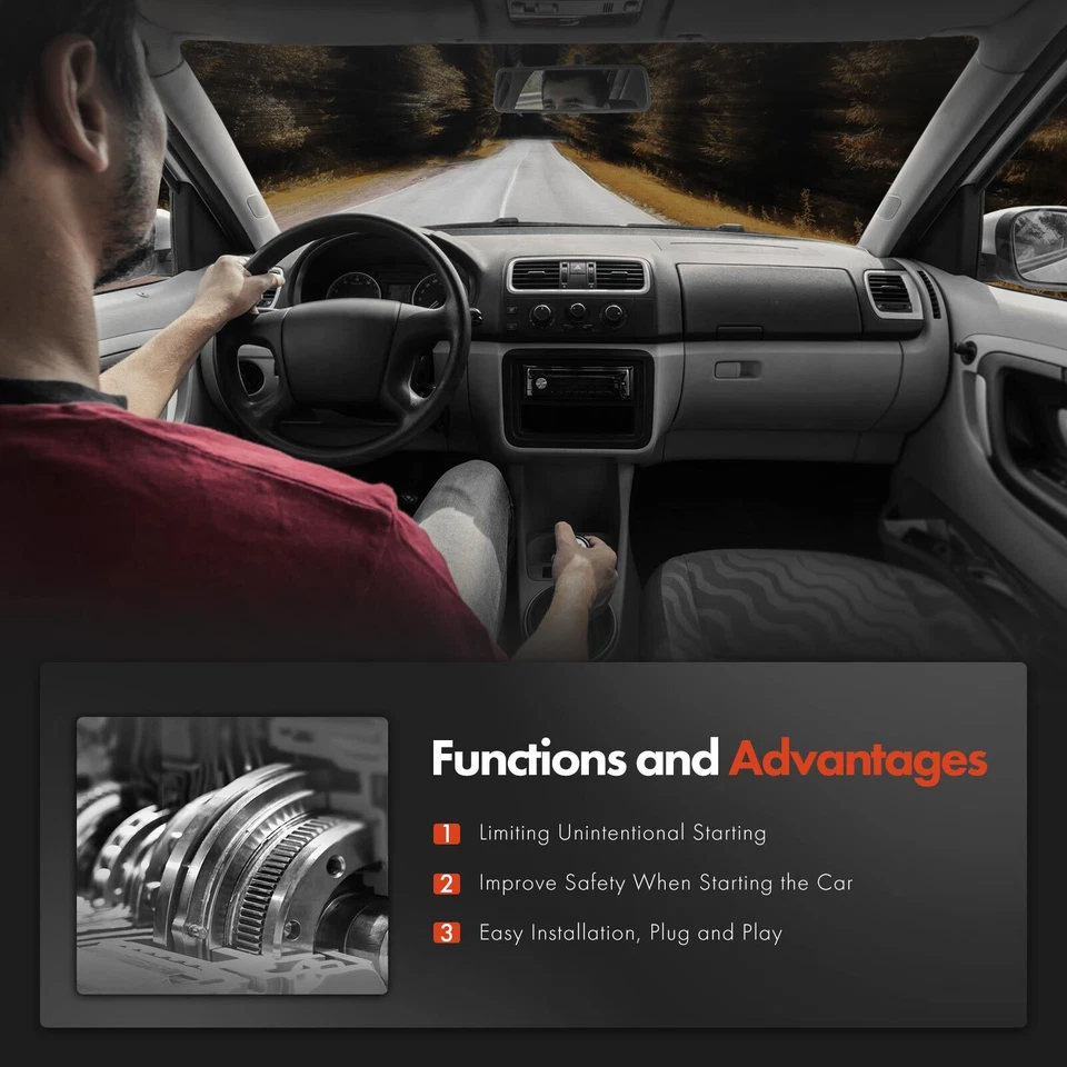 Interruptor de seguridad de arranque de embrague para Chevy Metro 98-00 GMC Geo Tracker Suzuki Swift Foto 2 de 4