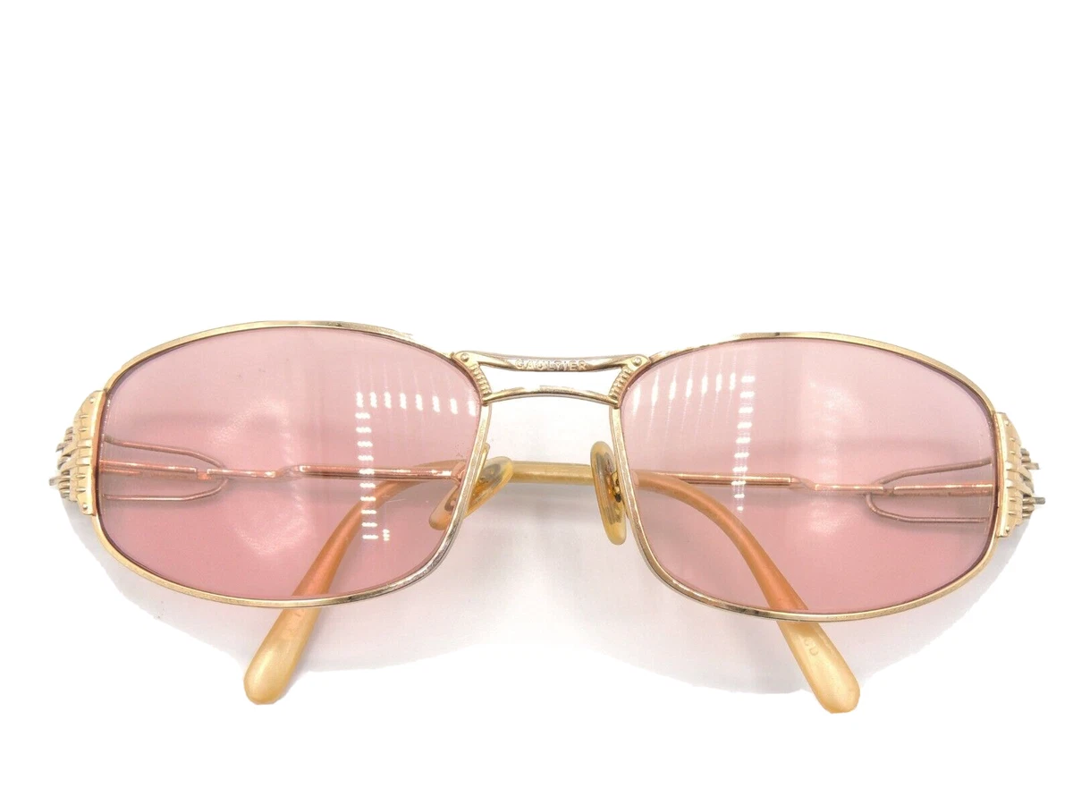 Vintage Jean Paul Gaultier 56 6103 Gold Sunglasses