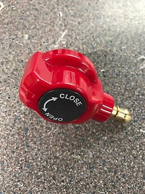 Bullfinch Caravan White BBQ Gas point and Quick Release Plug in tail connector
