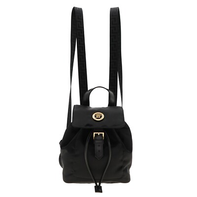 Versace La Medusa Mini Backpack Black Nylon New | eBay display picture 3