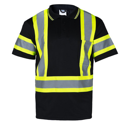 Two Tone ANSI/ISEA Class 3 type R Safety Quick-Dry Polo Shirts JORESTECH