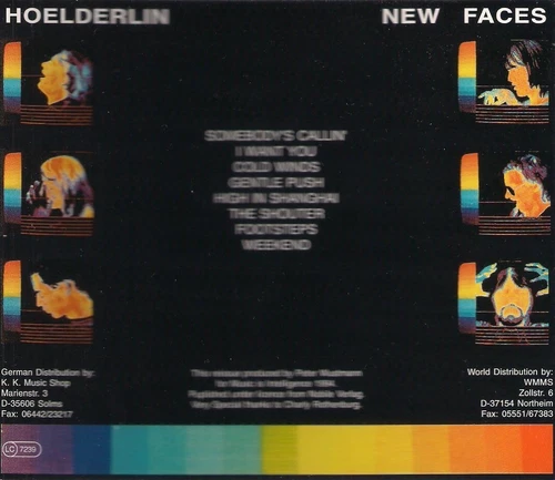 CD-  Hoelderlin/ New Faces/ 8 Songs/ 1979/ 1994 - Bild 2 von 2