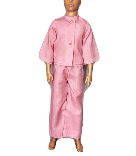 Pink Pajama Set Shirt Pants Easter Clothes Outfit Fits 12" Boy Fashion Doll 1:6