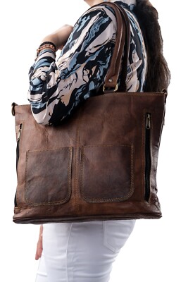 Elegante Damen Leder Umhängetasche Schultertasche Geldbörse Freizeit Reise Büro